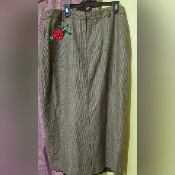 Ralph Lauren Wool Maxi Skirt- Plus - Picture 1 of 4